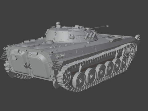 BMP-2 tank 3D मॉडल