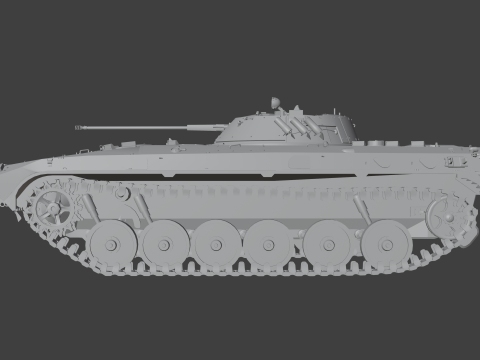 BMP-2 tank 3D मॉडल