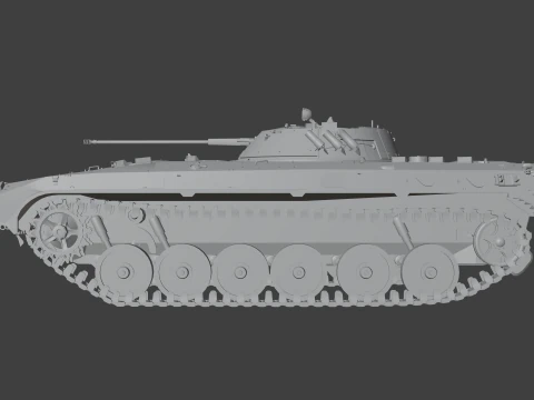 BMP-2 tank 3D Model