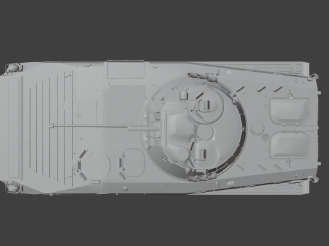 BMP-2 tank 3D मॉडल