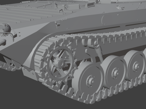 BMP-2 tank 3D मॉडल