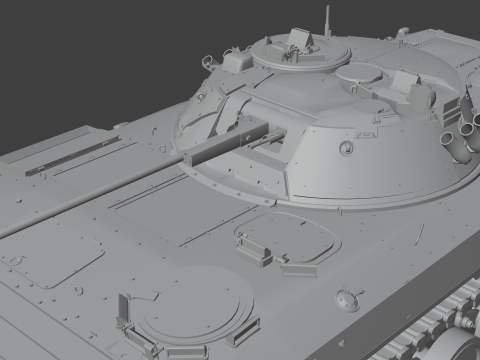 BMP-2 tank 3D मॉडल