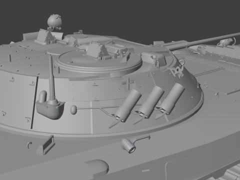 BMP-2 tank 3D मॉडल