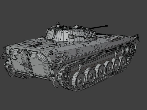 BMP-2 tank 3D Model