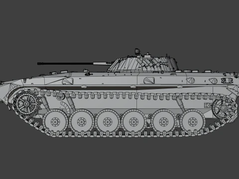 BMP-2 tank 3D Model