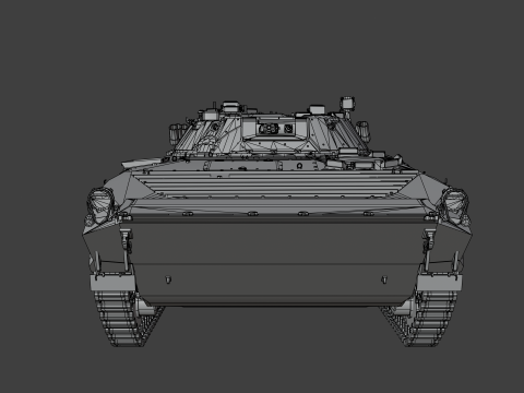BMP-2 tank 3D मॉडल