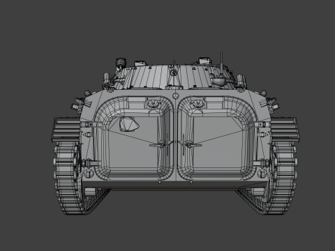 BMP-2 tank 3D मॉडल