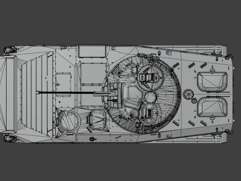 BMP-2 tank 3D Model