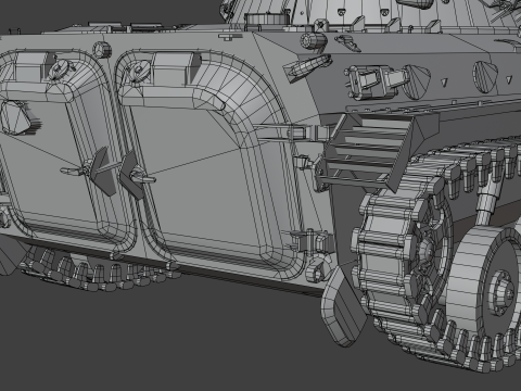 BMP-2 tank 3D मॉडल