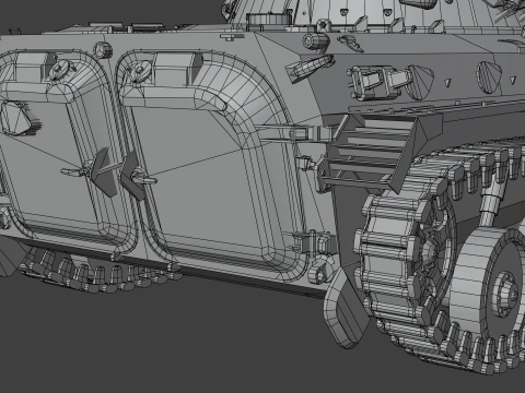 BMP-2 tank 3D Model