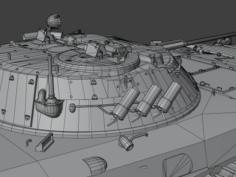BMP-2 tank 3D मॉडल