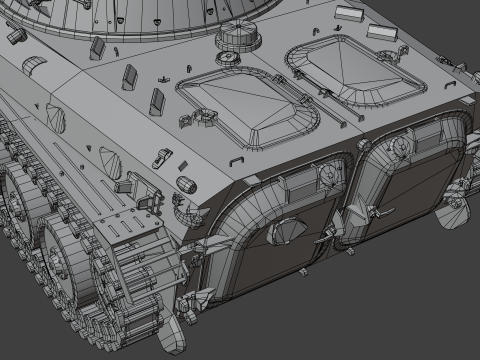 BMP-2 tank 3D मॉडल