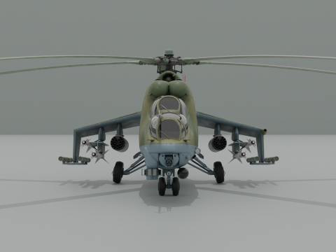 ミル Mi-24V ハインド 3Dモデル