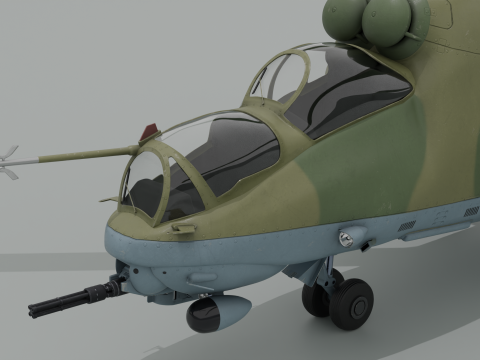 ミル Mi-24V ハインド 3Dモデル