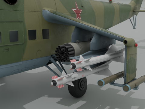 ミル Mi-24V ハインド 3Dモデル