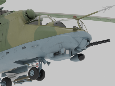 ミル Mi-24V ハインド 3Dモデル