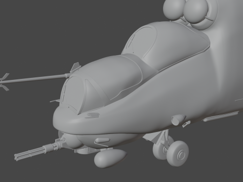 ミル Mi-24V ハインド 3Dモデル