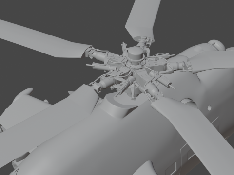 ミル Mi-24V ハインド 3Dモデル