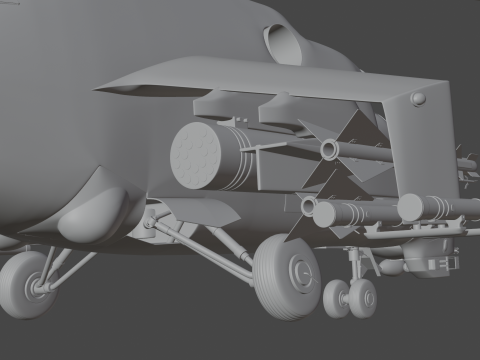 ミル Mi-24V ハインド 3Dモデル