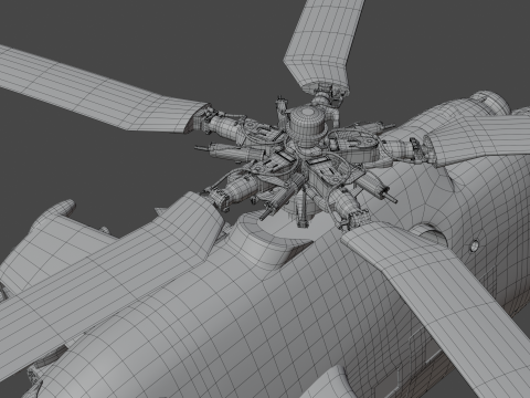 ミル Mi-24V ハインド 3Dモデル