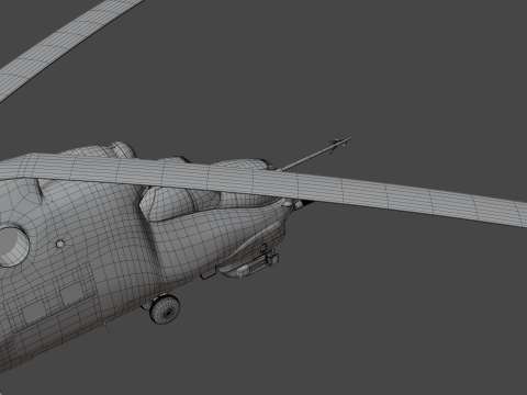 ミル Mi-24V ハインド 3Dモデル