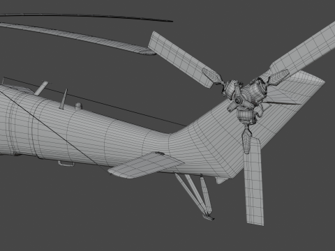 ミル Mi-24V ハインド 3Dモデル