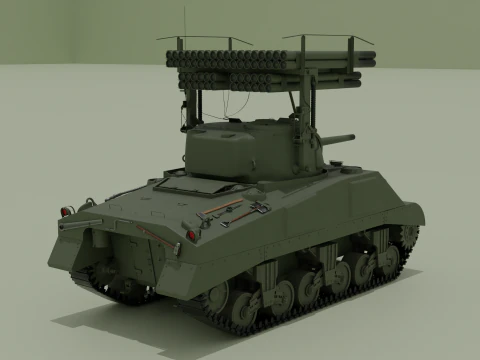 M4 Sherman Calliope 3D Model