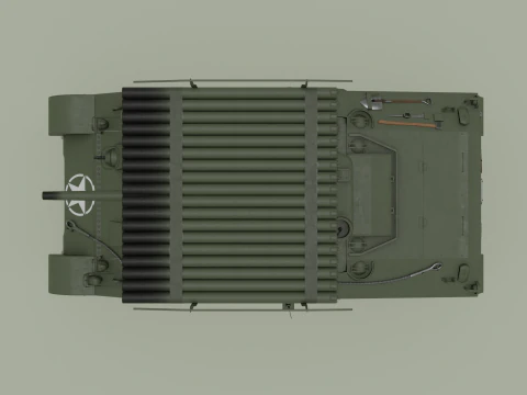 M4 Sherman Calliope 3D Model