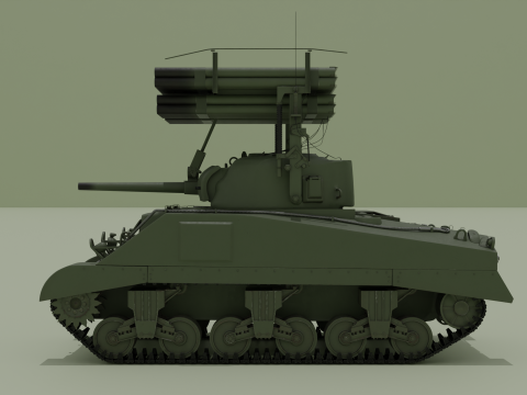 M4 Sherman Calliope 3D 모델