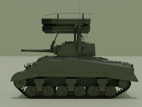 M4 Sherman Calliope 3D Model
