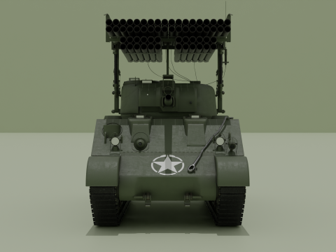 M4 Sherman Calliope 3D 모델