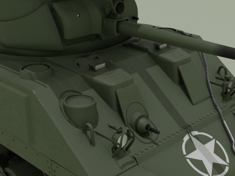 M4 Sherman Calliope 3D 모델