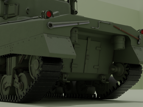 M4 Sherman Calliope 3D 모델