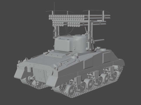 M4 Sherman Calliope 3D 모델