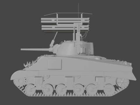 M4 Sherman Calliope 3D 모델