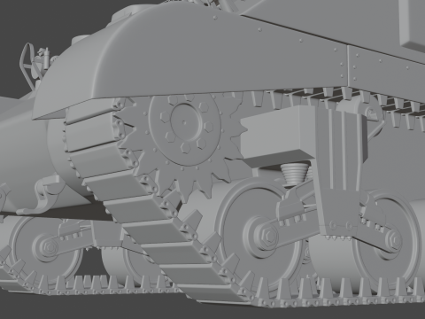 M4 Sherman Calliope 3D 모델