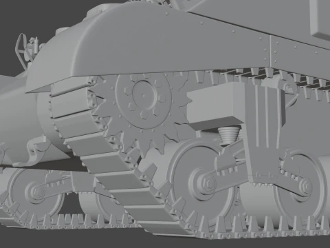 M4 Sherman Calliope 3D Model