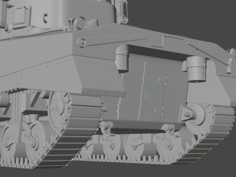 M4 Sherman Calliope 3D Model