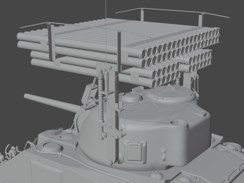 M4 Sherman Calliope 3D 모델