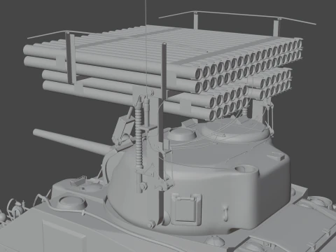 M4 Sherman Calliope 3D Model