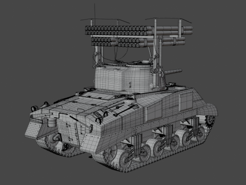 M4 Sherman Calliope 3D 모델