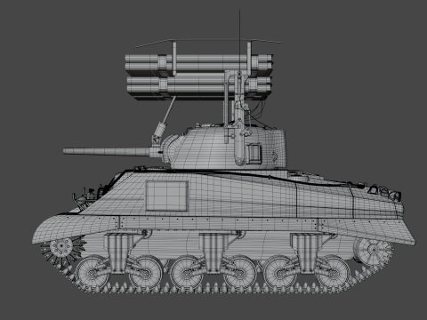 M4 Sherman Calliope 3D 모델