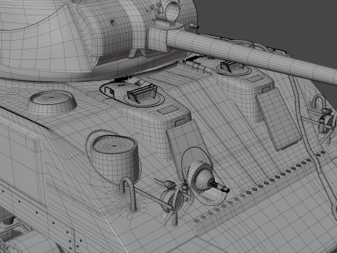 M4 Sherman Calliope 3D 모델