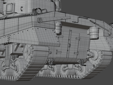 M4 Sherman Calliope 3D 모델