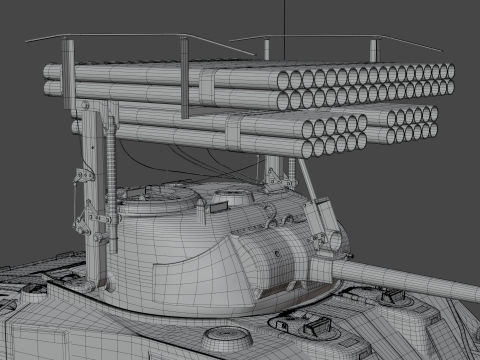 M4 Sherman Calliope 3D 모델
