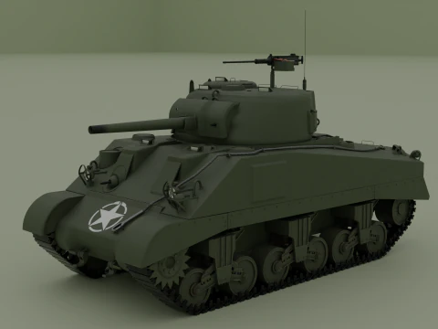 M4 Sherman 3D Modell