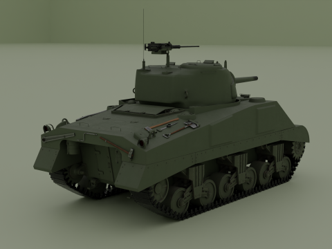 M4 Sherman 3D Модель