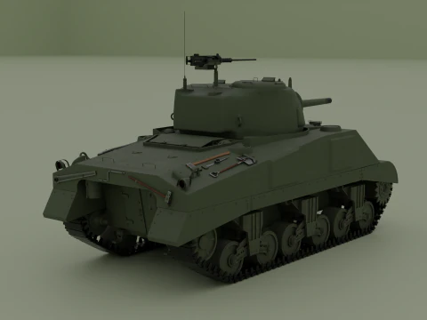 M4 Sherman 3D Model
