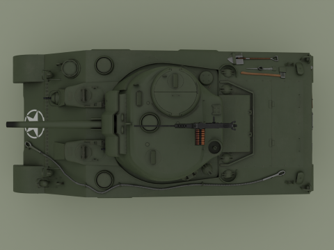 M4 Sherman 3D Модель