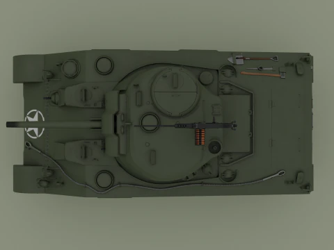 M4 Sherman 3D Model